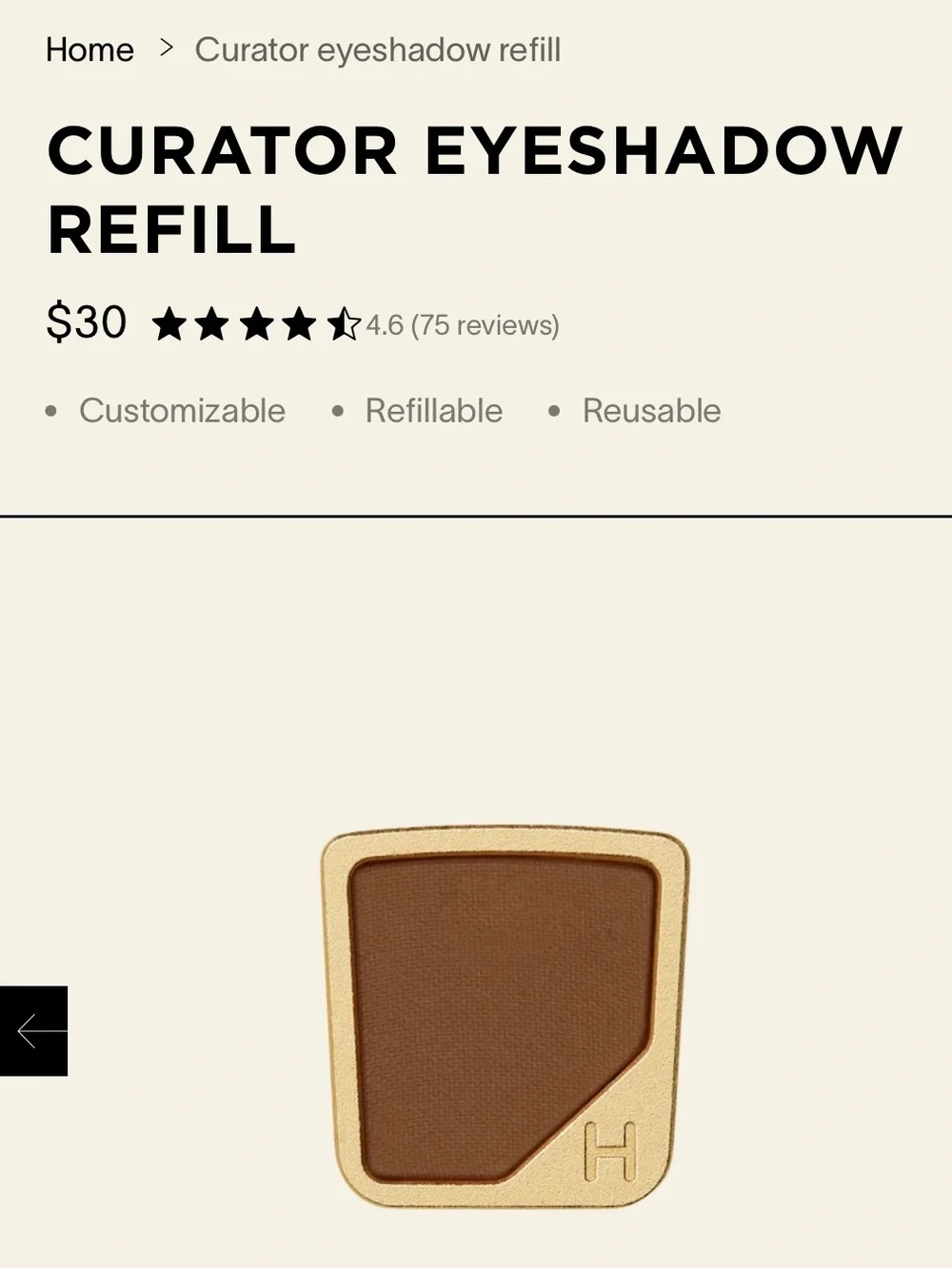 🆕✅HOURGLASS CURATED 5 Pan Palette comes with 5 shadows pictured